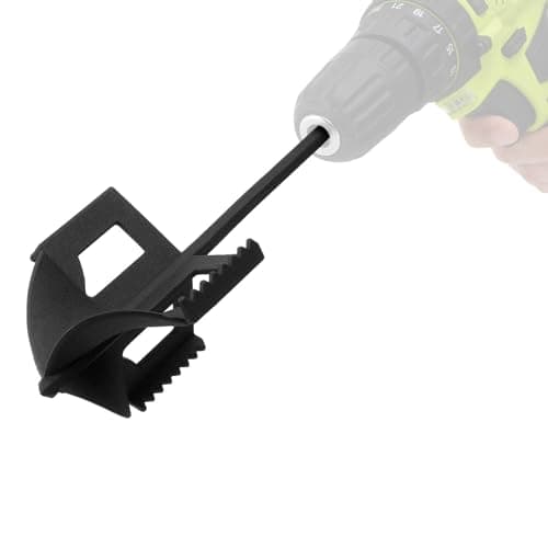 Metlead 4-in-1 Cultivator, Soil Tiller, Soil Digger and Soil Loosener Auger Attachment for 3/8" Hex Drive Drill, Ideal for Raised Beds, Plant Boxes, Home Gardening Soil Loosening