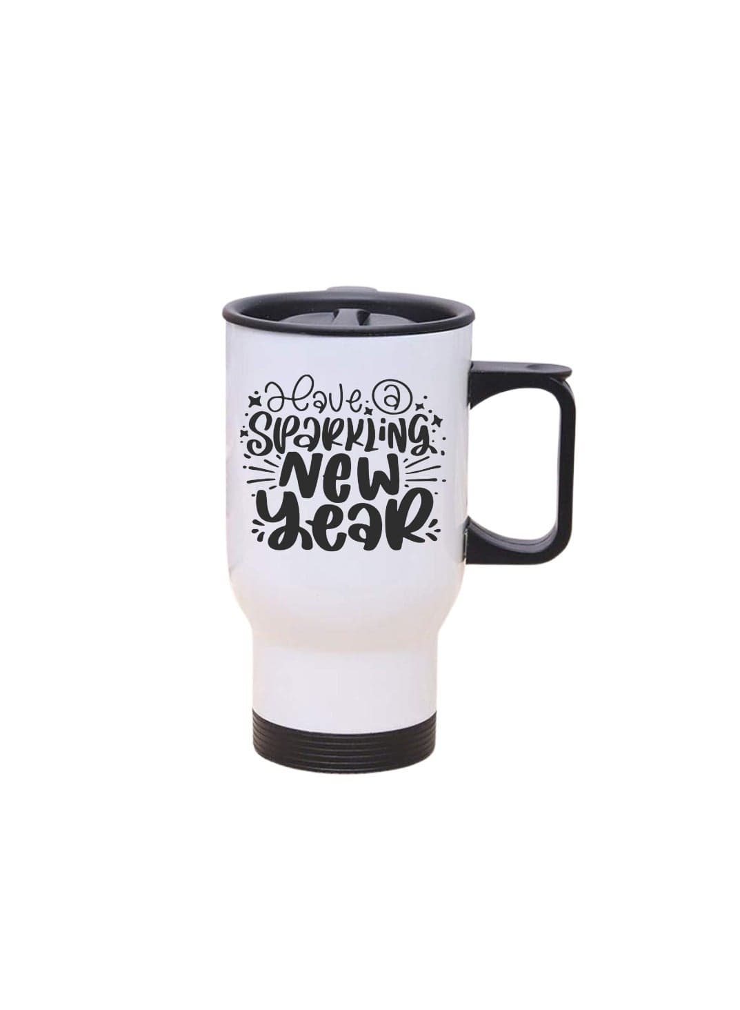 Happy New Year Design Printed Travel Mug With New Year Theme Suitable Gift For Family And Friends And Special Person