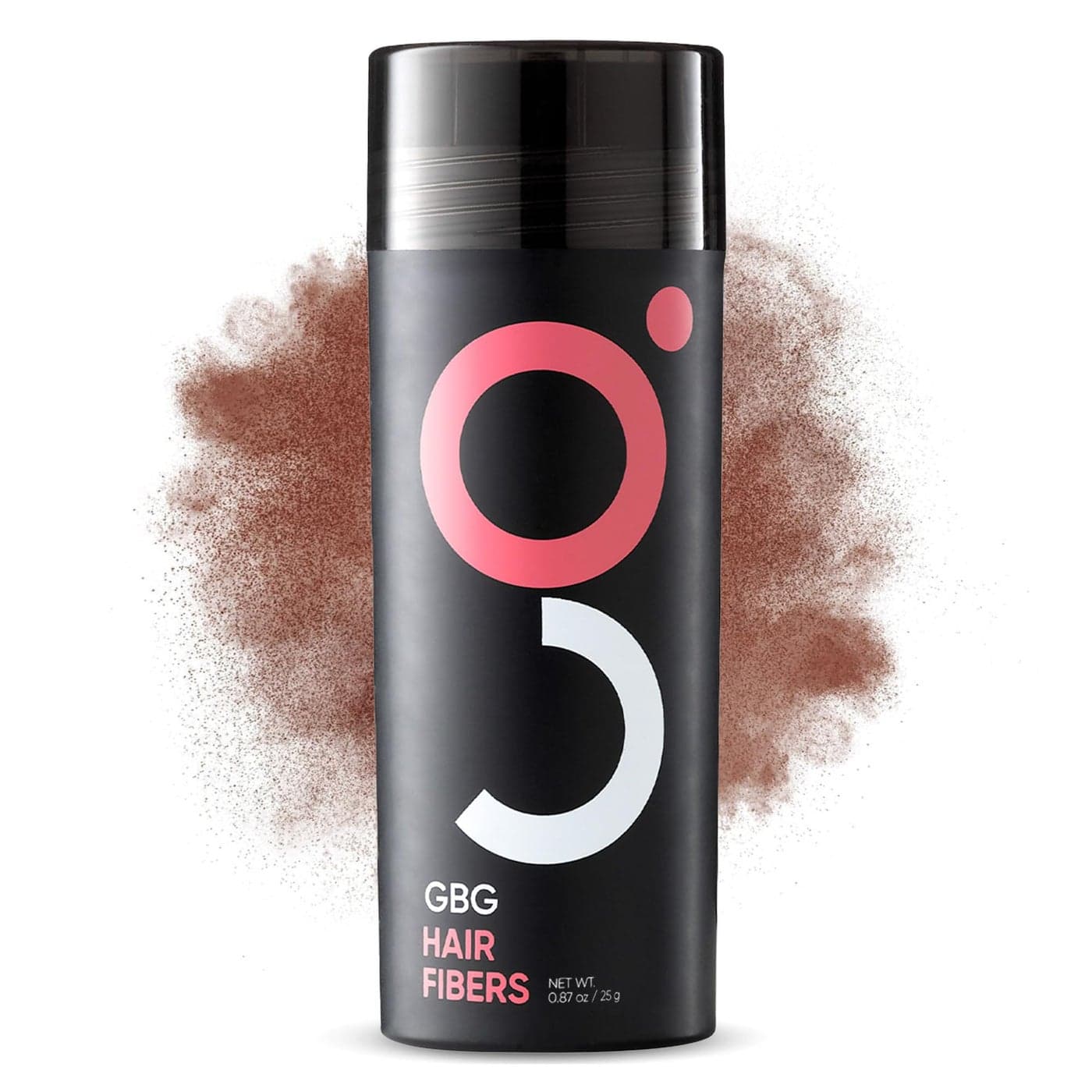 GBG Hair Fibers for Thinning Hair Bald Spots Auburn 25g Bottle Conceals Hair Loss Instant Cover Up Volume in 30 Seconds Hair Powder for Women Men Cruelty Free