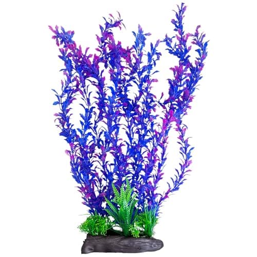 Hamiledyi Aquarium Plastic Plants Aquarium Decor Artificial Fish Tank PlantsTall Fish Tank Decorations Extra Large Aquarium Plant 204inch Tall1PCS