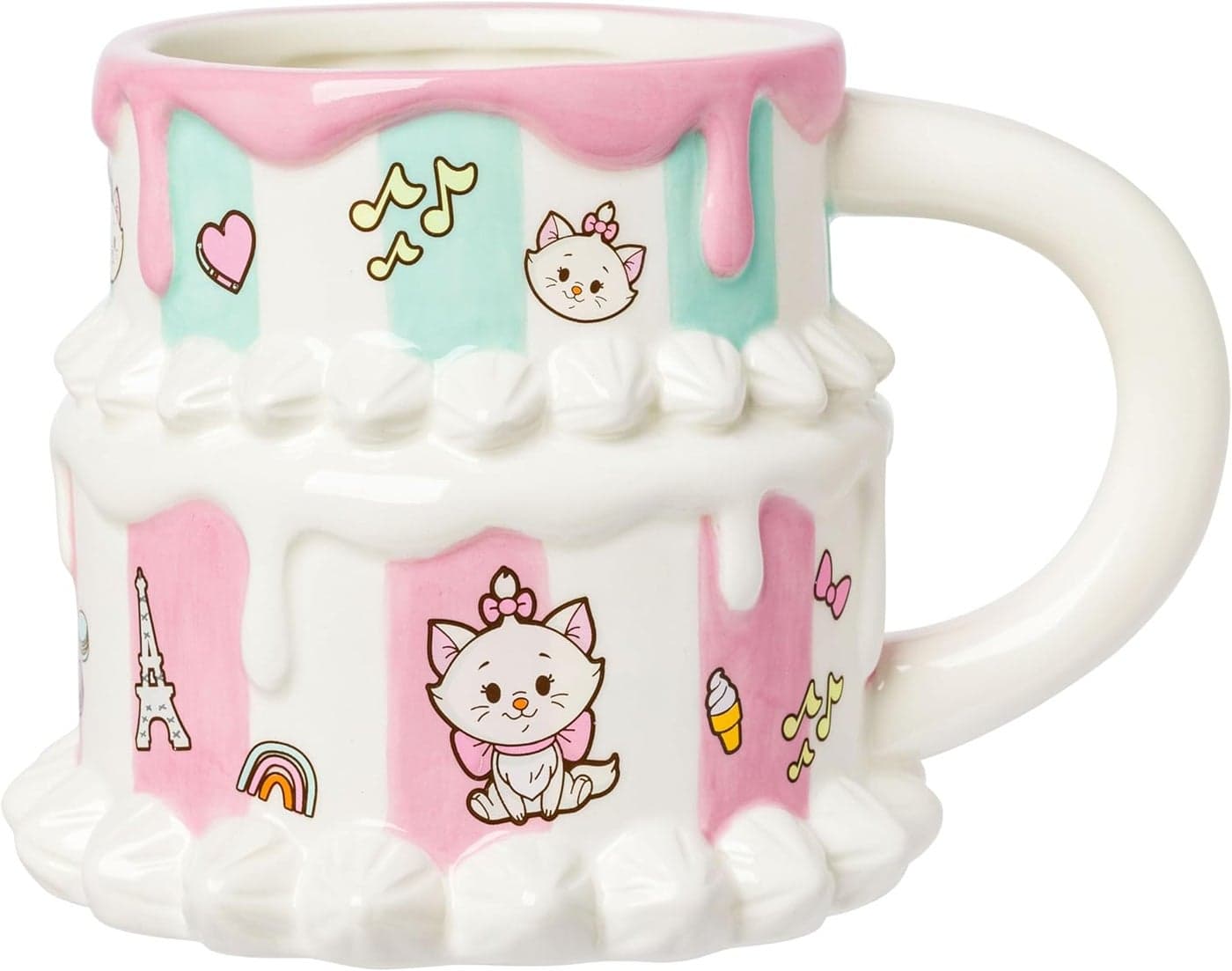Silver Buffalo The Aristocats Marie Cake Ceramic 3D Sculpted Mug