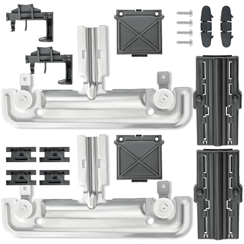 W10712395 Dishwasher Upper Rack Adjuster Kit by Romalon Fit for Whirlpool Dishwasher Replace AP5957560 W10350375 PS10065979 W10250159 wdt730pahz0 wdt750sahz018 Packs