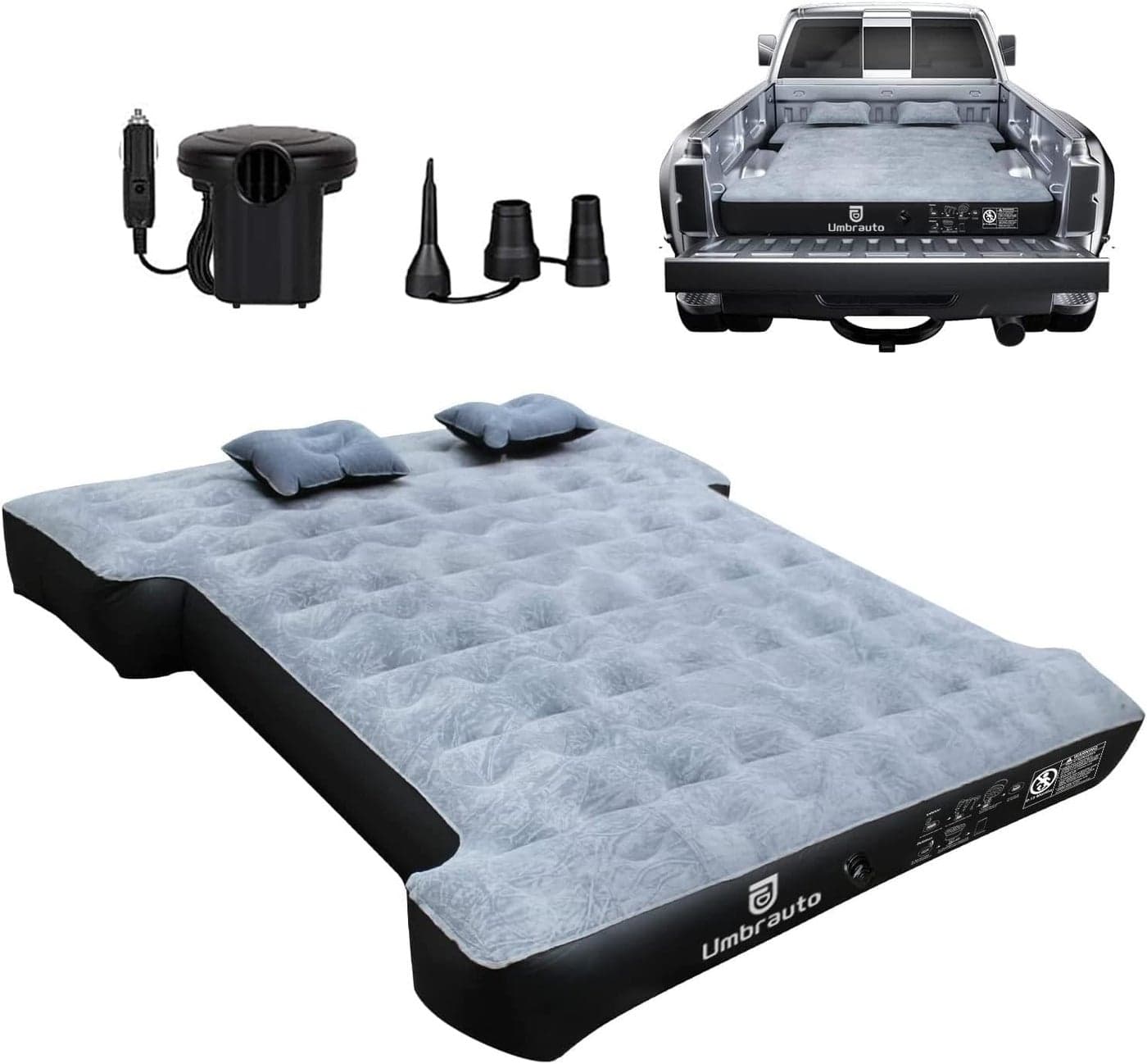 Umbrauto Truck Bed Air Mattress for 5.5-5.8Ft Short Truck Beds with Pump & Carry Bag