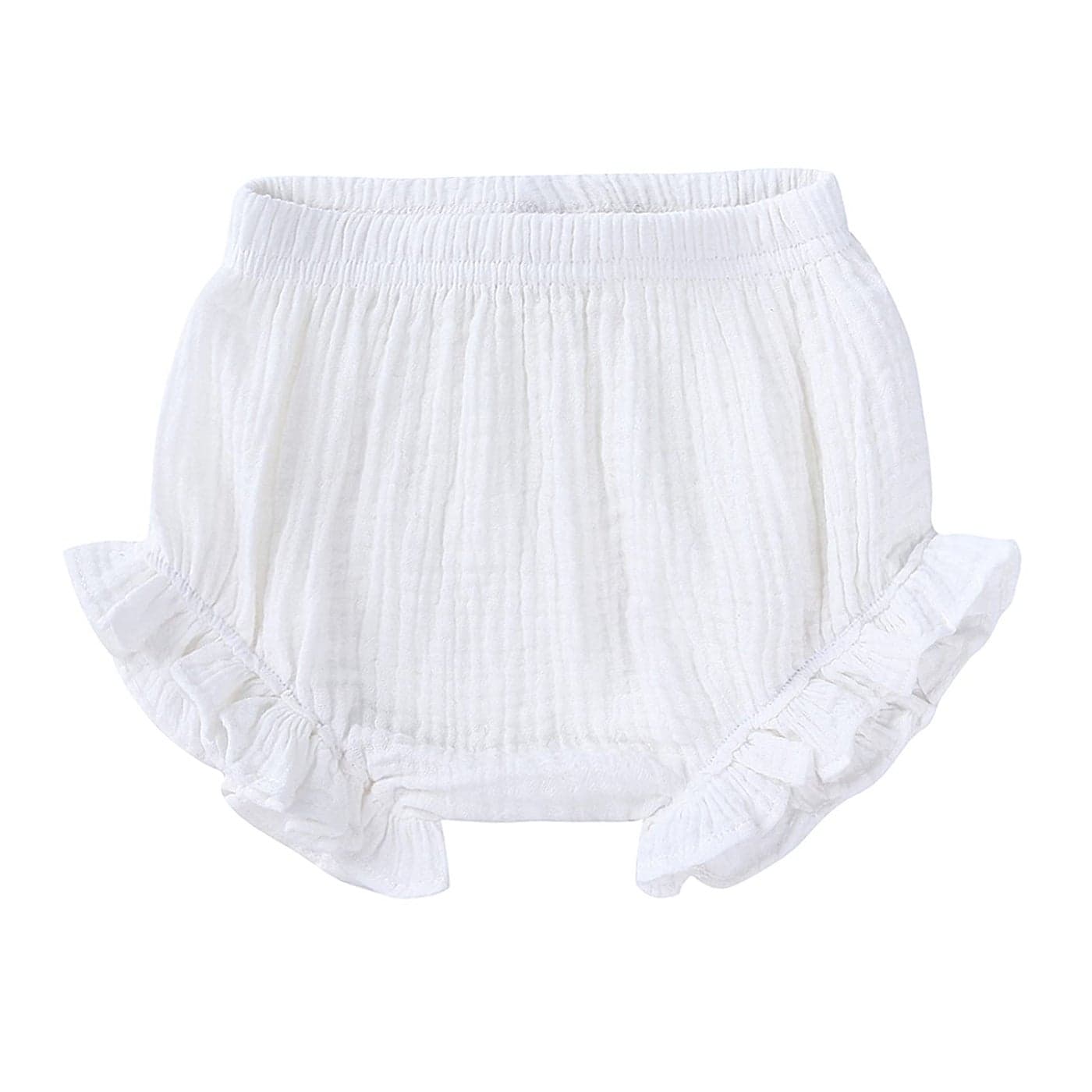 Durio Baby Bloomers for Toddler Girls Newborn Diaper Covers for Girls Cute Cotton Baby Girl Shorts A White 912 Months