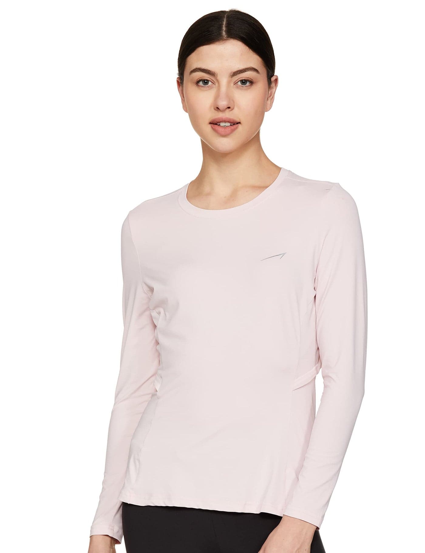 Van Heusen Women Proactive Elite High Stretch T-Shirt - Full Sleeve, Peach Finish_88411_Pale Lilac_M