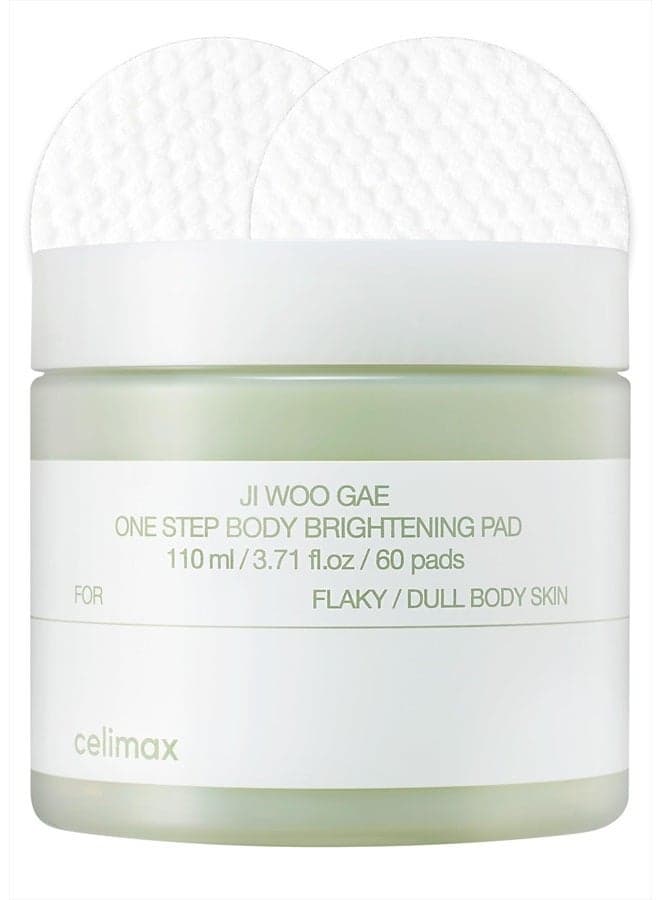 ONE STEP Body Brightening Pad | Exfoliating Pad for Body, For Armpit Under Arm, Knee & Elbow, with Green Tea & White Truffle,110ml (60 pads)
