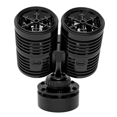 hygger 2114GPH Aquarium Wave Maker Submersible Circulation Pump with Magnetic Mount for 60150 Gallon Fish Tanks Dual Powerhead for Freshwater Saltwater