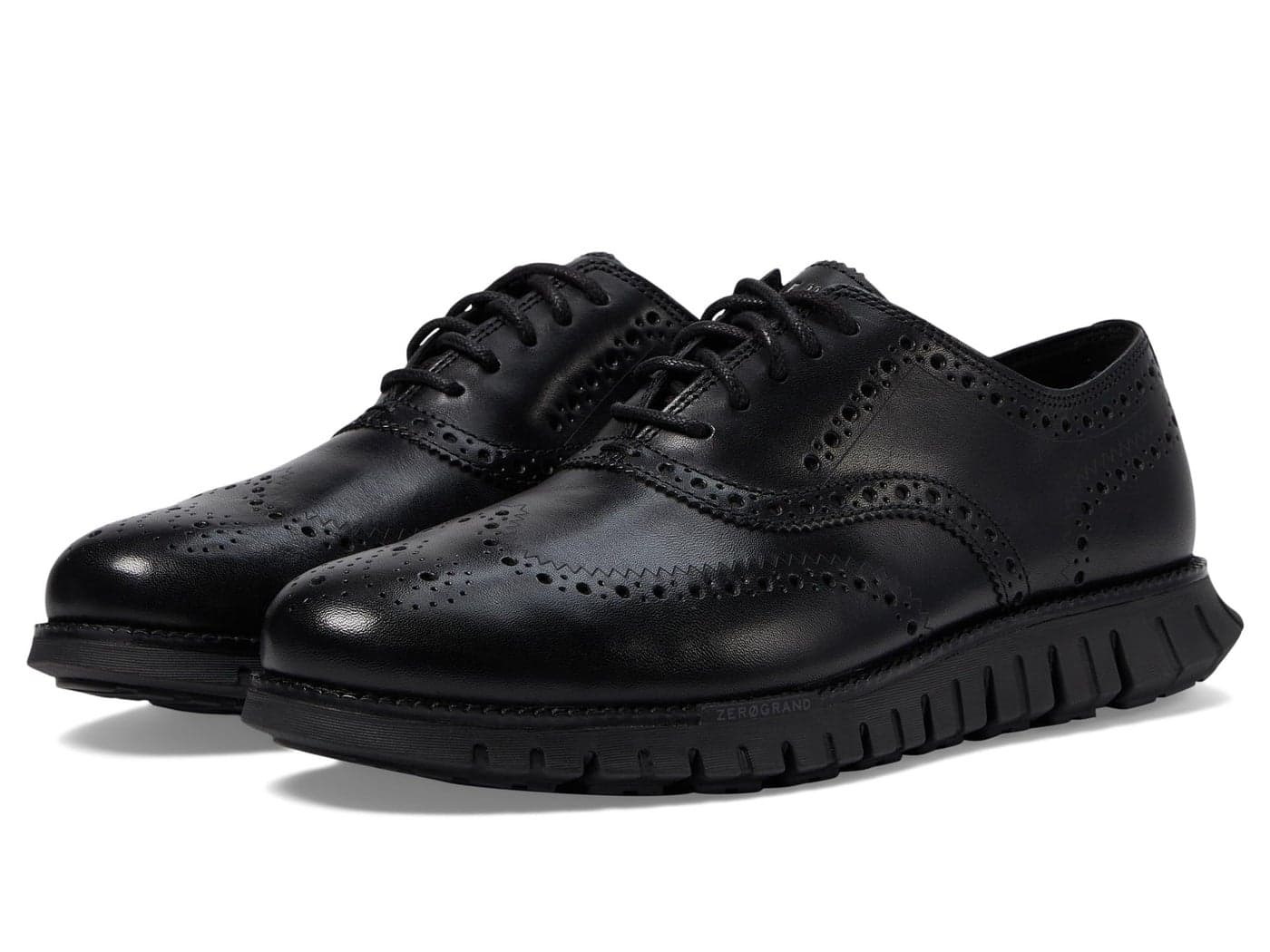 Cole Haan Mens Zerogrand Remastered Wing Tip Oxford, Black/Black, 15-M US