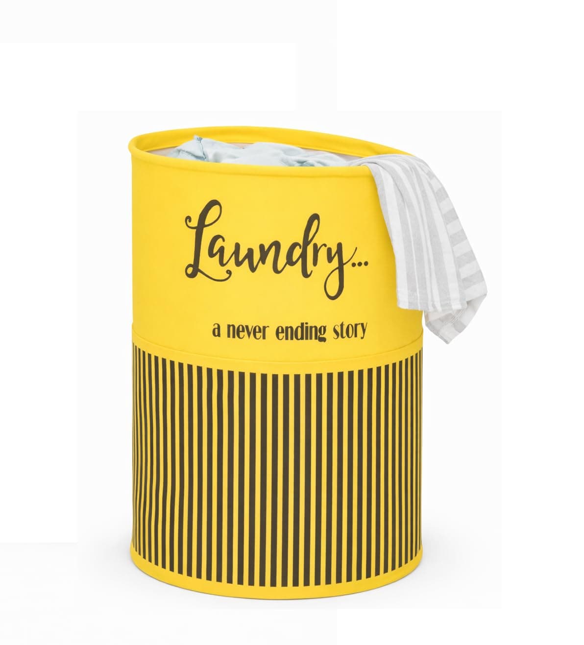 BB BACKBENCHERS Laundry Bag/Laundry Basket/Clothes Storage Box/Storage Basket/Storage Bag, 48L (Yellow)