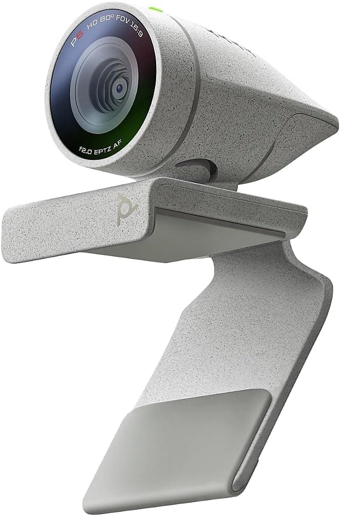 Poly Studio P5 Professional Webcam Plantronics 1080p HD Laptop Camera for Video Conference Distance Learning Monitor Tripod Mount Privacy ShutterWorks wTeams Certified ZoomCertified