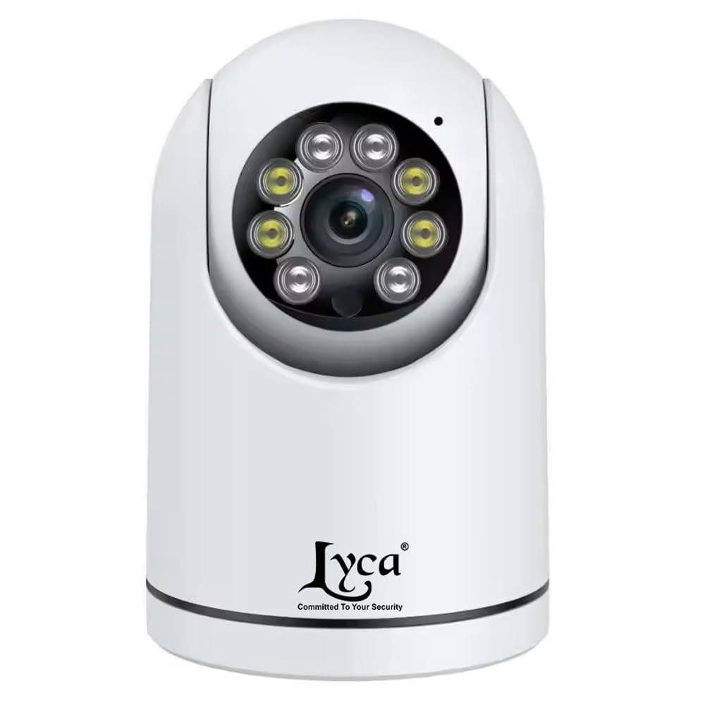 Lyca 3 MP Wireless WiFi AI Smart Security Camera Indoor HD Resolution Two Way intercom Dual Light Souce Mode PTZ Function Humanoid Tracking Color Night Vision