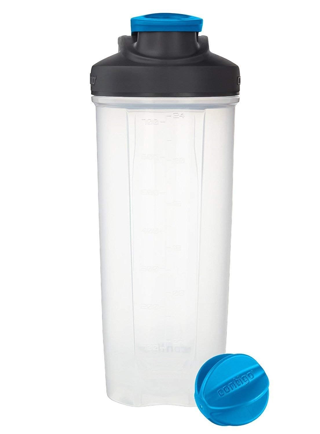 Contigo Shake Go Fit Shaker Bottle 28 oz Carolina Blue Snap Lid