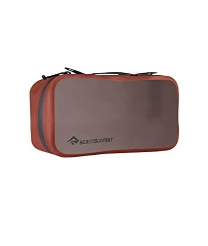 Sea to Summit Hydraulic Packing Cube, Dust and Water-Resistant Travel Organizer, MD / 3.5 Liter, Picante Red