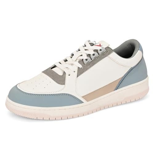 Cruiser Men's Augustus White-Blue Sneakers_9 UK (2505-2)