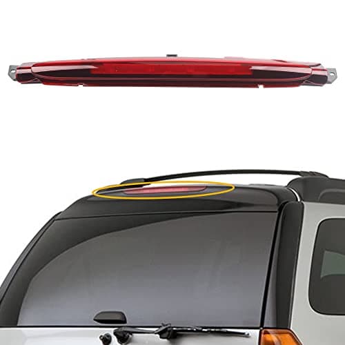 Dasbecan Red LED 3rd Third Light Brake Stop Light Rear Lamp Assembly Compatible With 2002-2009 Chevrolet Trailblazer GMC Envoy Isuzu Ascender Oldsmobile Bravada Saab Buick Replaces# 15201921 GM2890106