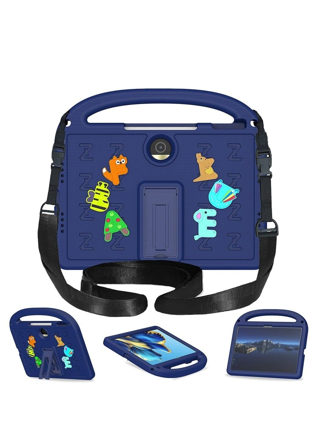 Children's protective case for honor pad 9 12.1 inch , shockproof cover with shoulder strap bracket