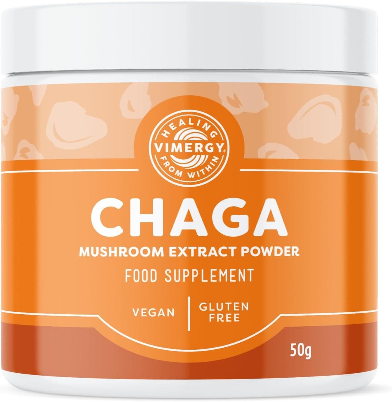 Vimergy Wild Chaga Mushroom Extract Powder 33 Servings Ideal in Chaga Tea Coffee Smoothies Cardiovascular Support Kosher Vegan No Gluten Paleo Pure Chaga No Fillers 50g