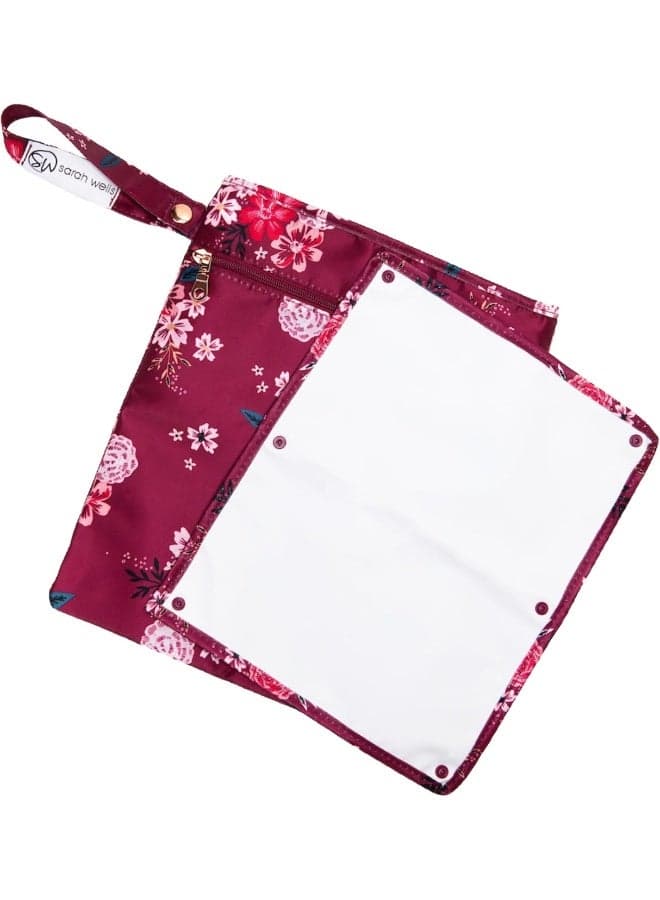 Sarah Wells Pumparoo Wet/Dry Bag for Breast Pump Parts (Berry Bloom)
