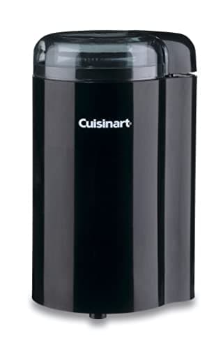 Cuisinart DCG-20BKN Coffee Grinder, On/Off Switch With Safety Interlock, Stainless Steel Blades and Easy-to-Clean Bowl with Lid, 2.5oz/70g Capacity – Enough for 12 Cups, Black