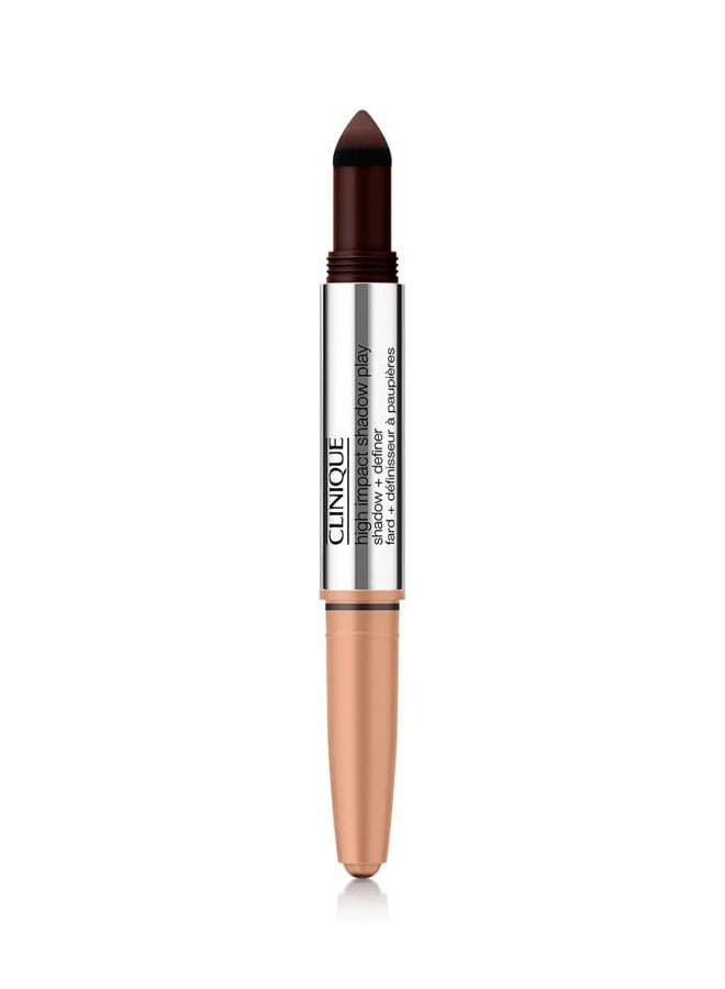High Impact Shadow Play Shadow + Definer | Eyeliner + Eyeshadow | Crease Proof, Water Resistant + Safe For Sensitive Eyes, Café Au Lait, 1 Count