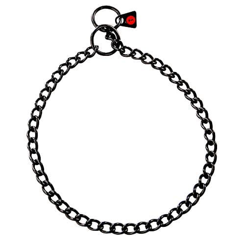 Herm Sprenger Black Stainless Choke Chain 25mm x 20 inches