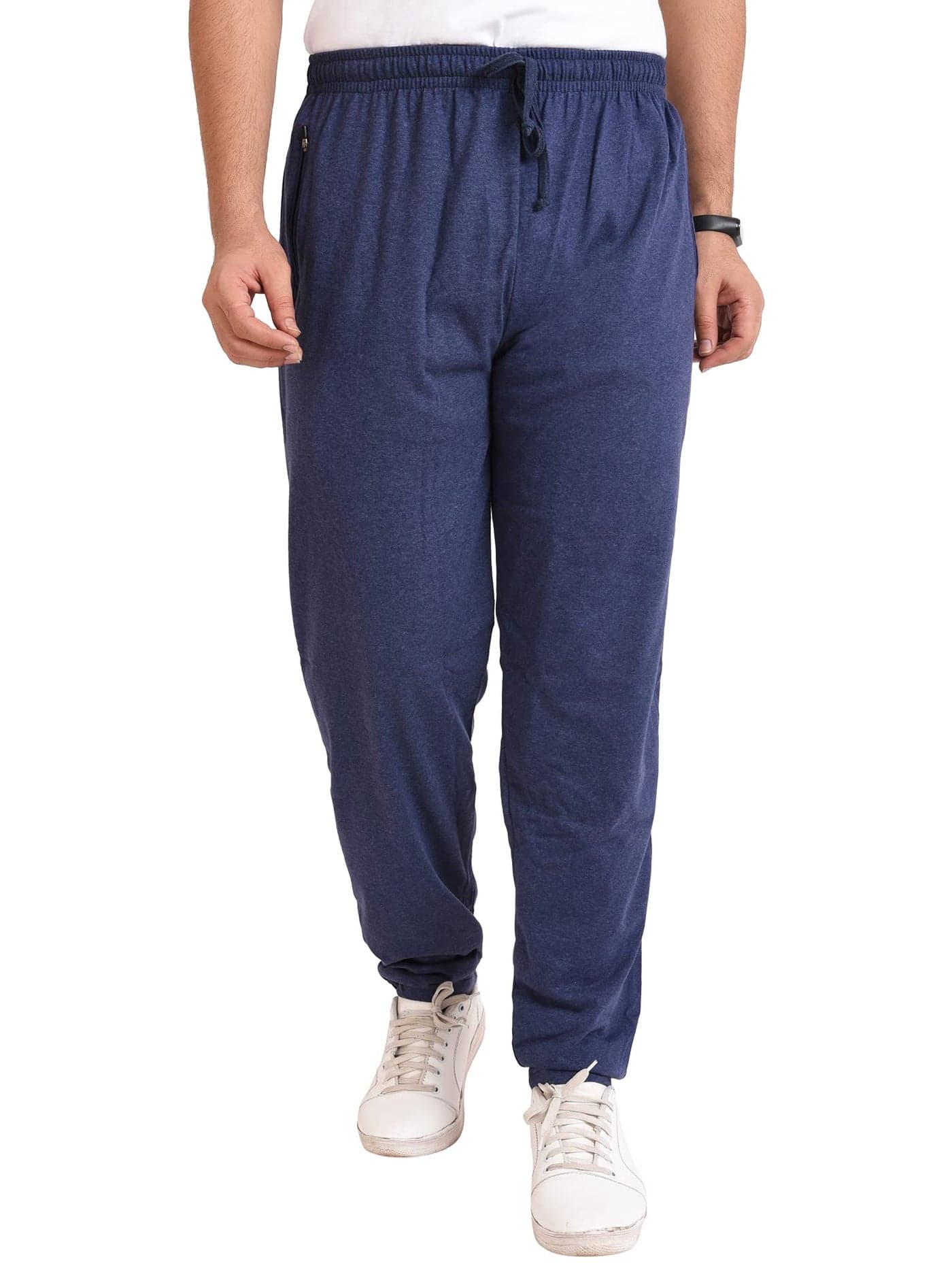 Neo Garments Men's Cotton Solid Regular Fit Trackpants/Jogger/Trouser with Side Pockets (Denimblue, 9XL)
