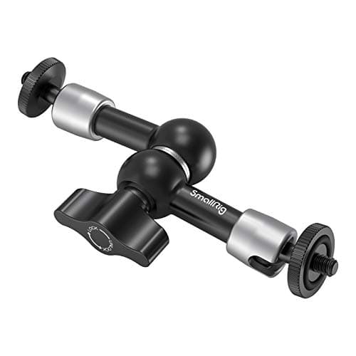 SMALLRIG 5.8 Inches Adjustable Friction Power Articulating Magic Arm with Both 1/4" Thread Screw for LCD Monitor/LED Lights - 2065B