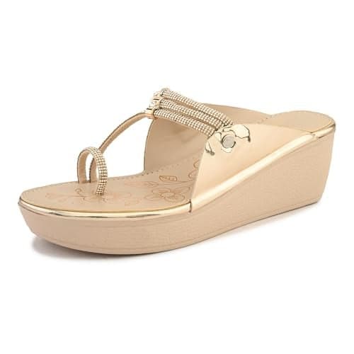 Centrino Women's Wedge Heel Sandals | Stylish Slip-On Sandals for Ladies | Soft Cushioned Footbed for Comfort | Elegant & Trendy Design | Lightweight and Durable Fashion Footwear 9409-14