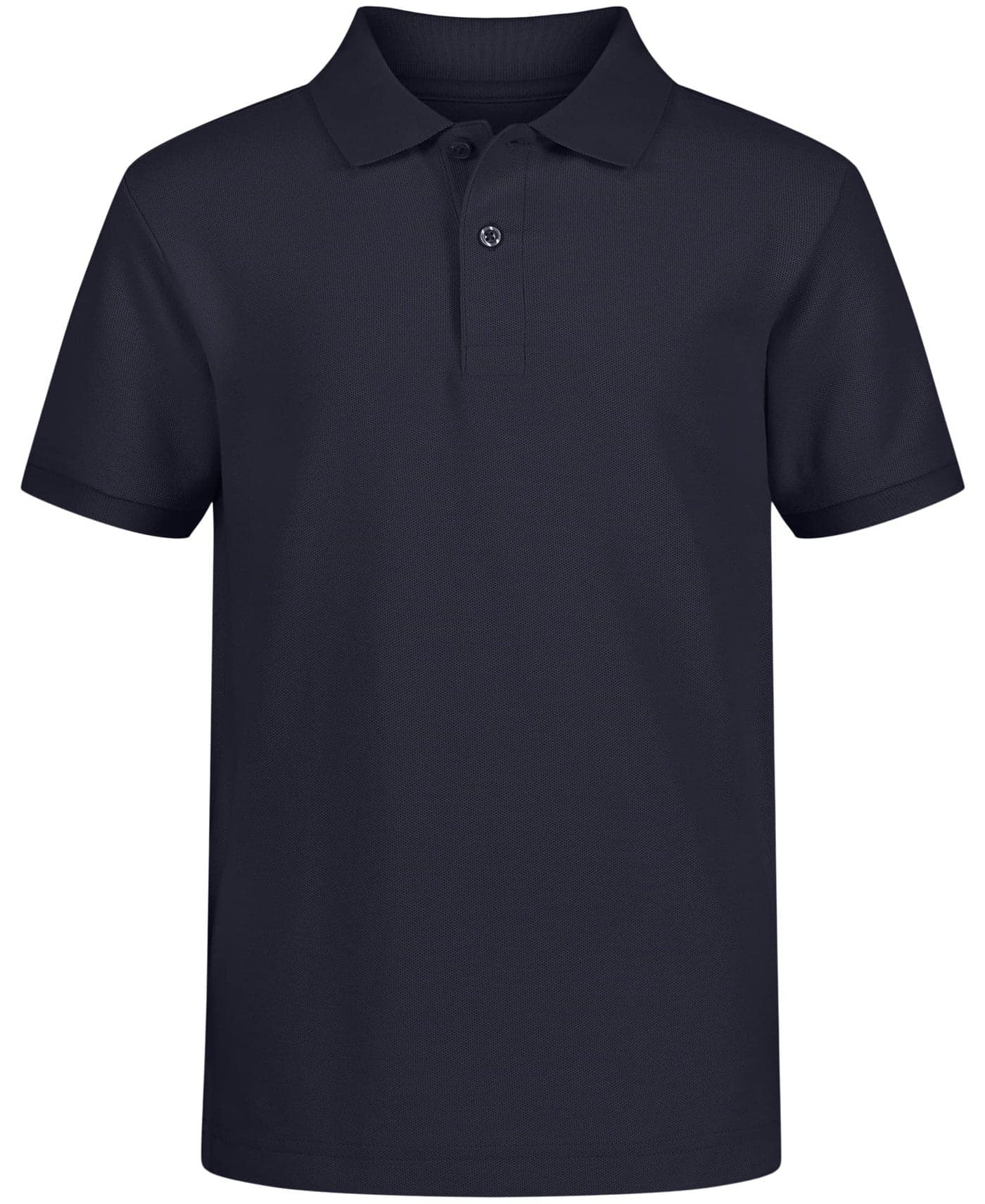 Nautica Boys School Uniform Short Sleeve Pique Polo Shirt, Navy, 10 12 US