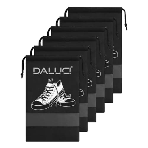 DALUCI Shoe Bag for Travel & Storage, Shoe Cover for Storage at Home Bags for Men & Women, Reusable Organizer Pouch, Travelling Accessories, Footwear Storage Bags, Gym & Home Essentials (Pack of 12)