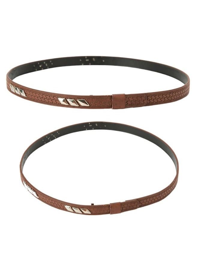 Hat Bands for Cowboy and Cowgirl Western Accesories for Men and Women Leather Style Hat Belt Band