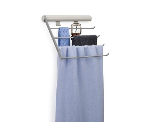 Joseph Joseph Orderly Belt Tie Scarf Hanging Rail Closet Wardrobe Accessory Organizer 4 Rails Rack Storage 2 Belt Hooks