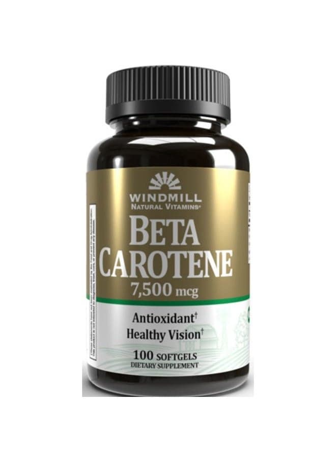 Beta Carotene 7,500 mcg 100 softgels