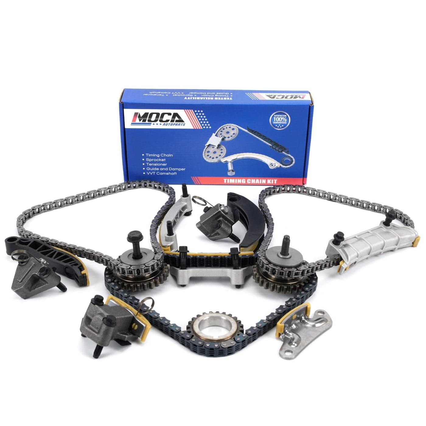 MOCA Timing Chain Kit Fit 20042006 for Cadillac CTS 0506 for Buick Lacrosse 0406 for Cadillac SRX 0506 for Cadillac STS 36L 28L V6 DOHC Vin Code 778L Primary Chain 92L Secondary Chain