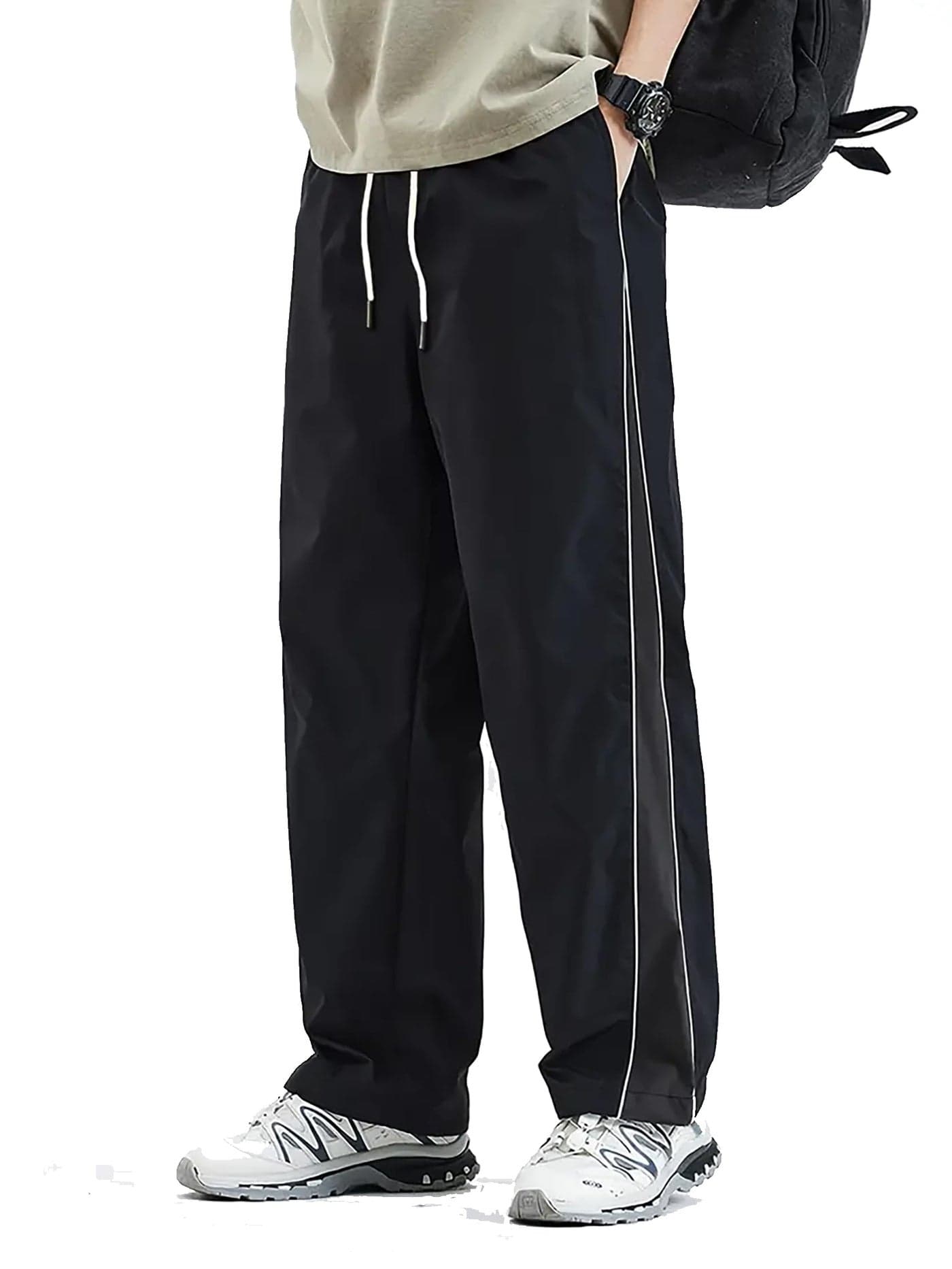 Trillion Light Fit Straight Fit Track Pant for Men | Lower for Men | Gym Trackpants Black