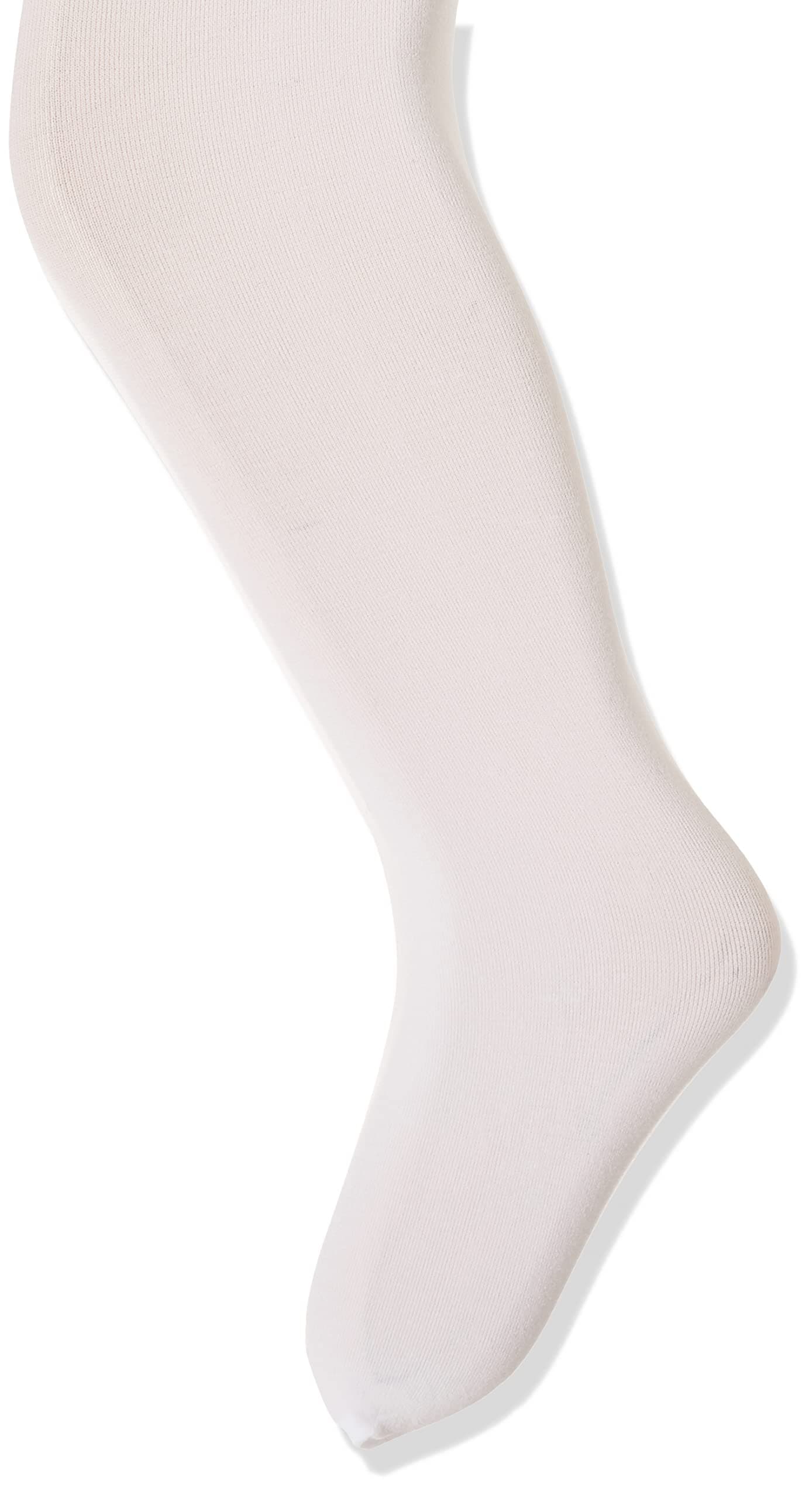 Jefferies Socks Baby Girls' Newborn Microfiber Rhumba Tights, White, 0-6 Months
