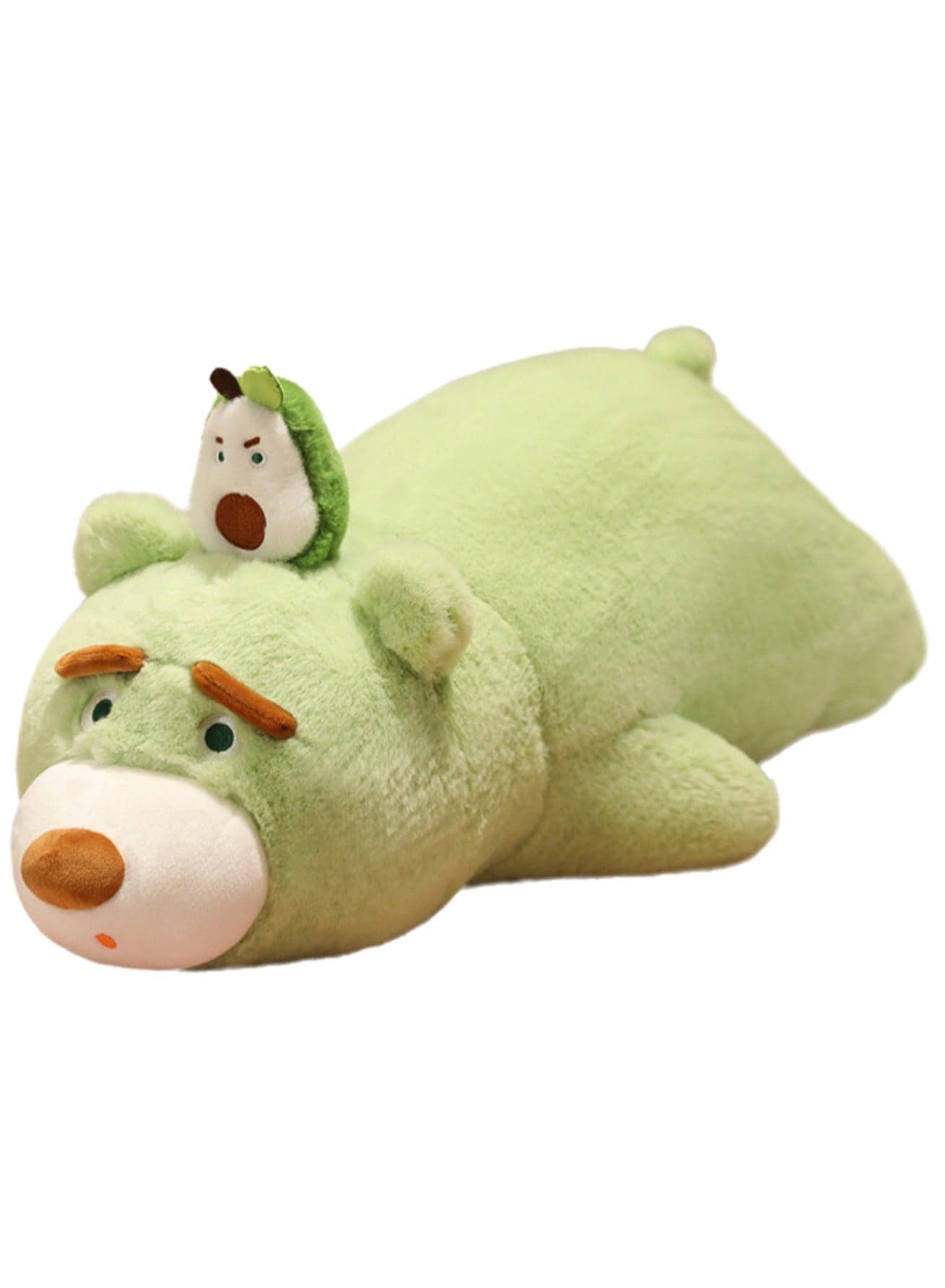 Cute Green Cartoon Bear Plush Toy Soft Stuffed Doll Gift for Boys Girls All Ages (50cm)