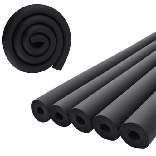 Pipe Insulation Tubing (3/4" x 3/8" x 6FT), 3/4" ID Pipe Insulation Foam Tubing, Guitar Stand Foam Tubing, Hollow Tube Covers, Gym Handle Protectors and Roof Racks, Etc.