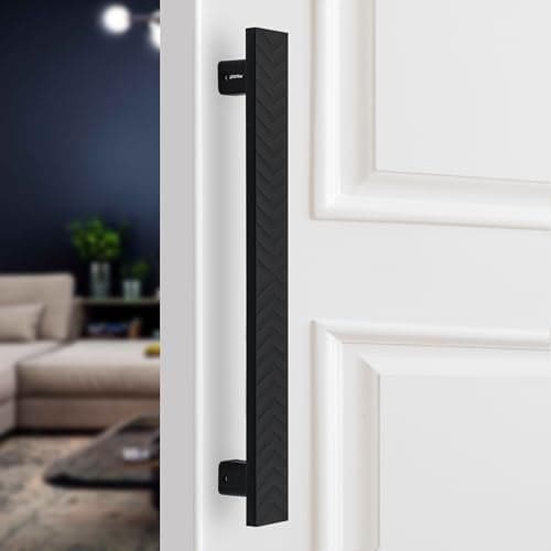 Plantex Heavy Duty Door Handle/24 inch Main Door Handle/Door Pull-Push Handle/Door & Home Decor- Pack of 1 (Black) - 3 Years Warranty
