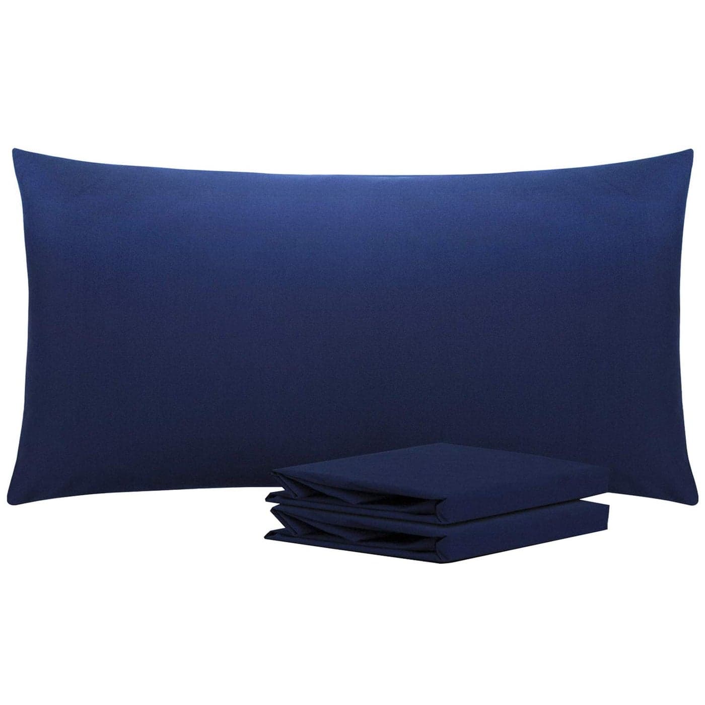 NTBAY King Pillowcase Set 2 Pack Brushed Microfiber 20x40 Pillowcases Soft WrinkleFree FadeResistant StainResistant Navy Blue Pillowcases with Envelope Closure 20x40 Inches Navy Blue