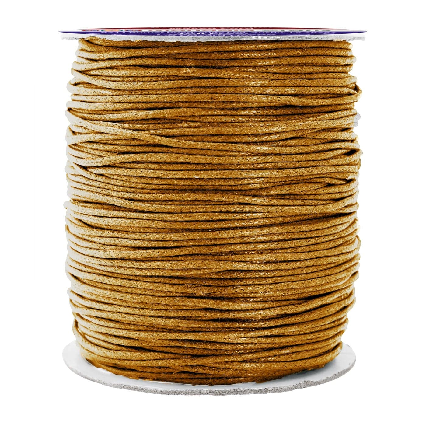 Mandala Crafts 15mm Dark Goldenrod Cotton Waxed Cord for Jewelry Making 109 Yards Waxed Cotton String for Decorative Knotting and Accessory Assembly