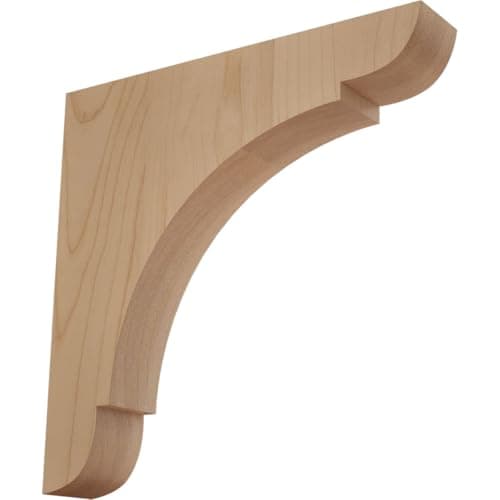 Ekena Millwork BKTW01X10X10OLAL Large Olympic Wood Wood Brackets 1 34W x 10D x 10H Alder