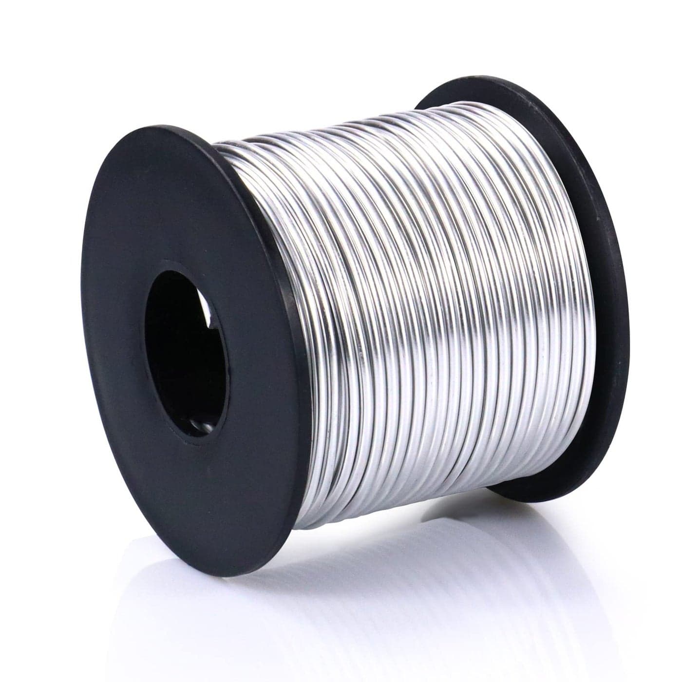 Aluminum Craft Wire 95 Feet 20mm 14 Gauge Soft Silver Metal Bendable Sculpting Aluminum Wire Roll Bulk for DIY Crafts Jewelry Making