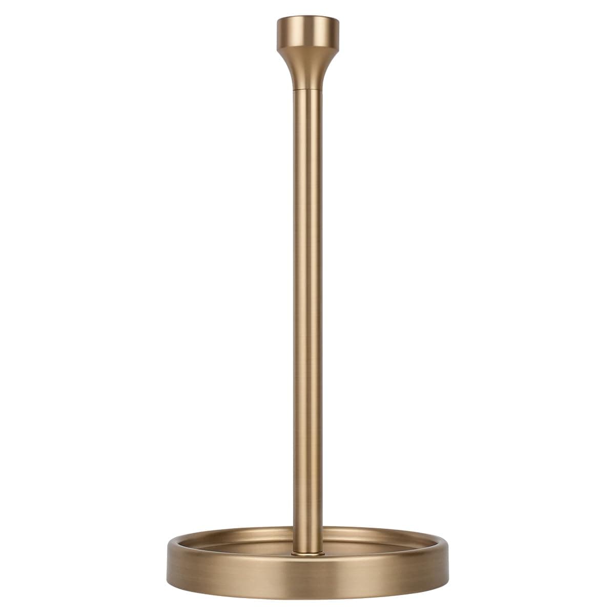 Ivilon Countertop Paper Towel Holder Modern Bell End Minimalist Design Color Warm Gold