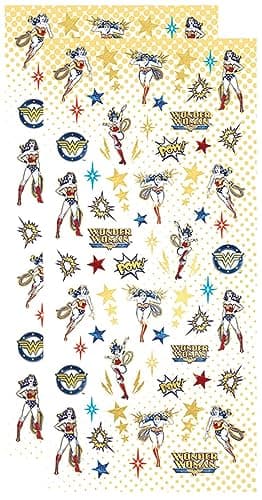 Playhouse DC Comics Wonder Woman Micro Mini Sticker Sheet for Crafts Trading Collecting