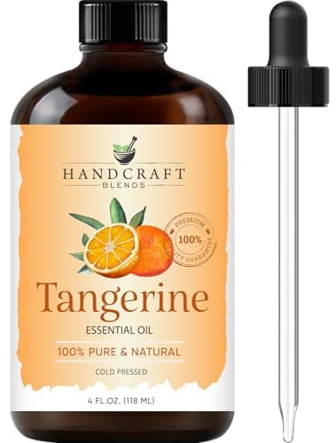 Handcraft Blends Tangerine Essential Oil Huge 4 Fl Oz 100 Pure and Natural Premium Grade Essential Oil for Diffuser and Aromatherapy Skin Massage Candle and Soap Making Fragrance