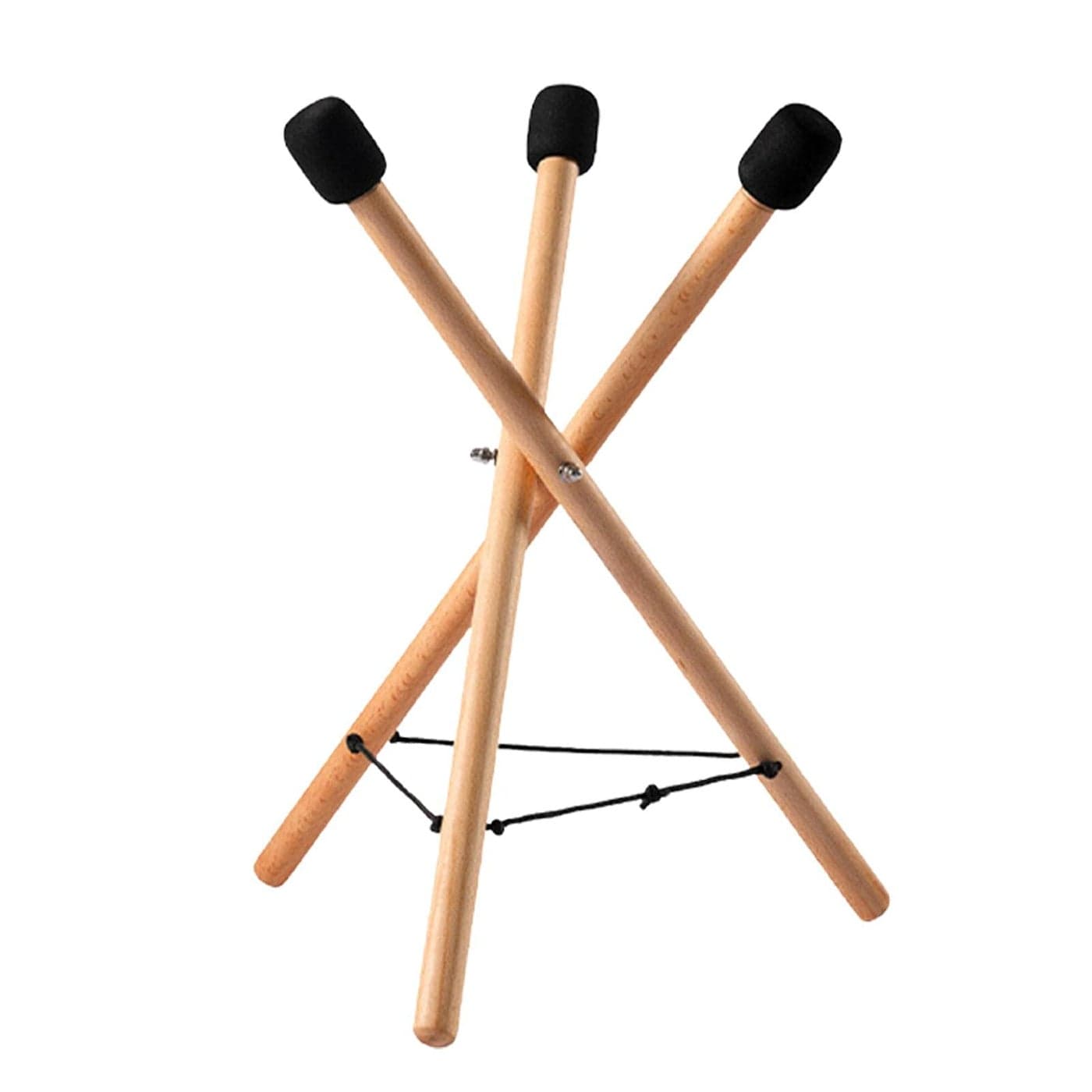 EMVANV Handpan Drum Stand Solid Wood Adjustable Triangular Extendable Snare Holder Bracket Drum Standas Shown