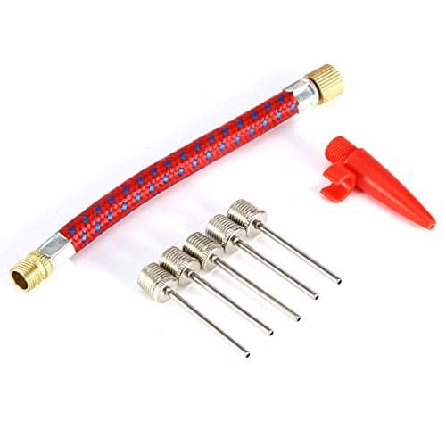 Chazcool 7PCS Pump Needle Inflator Adapter Kit, Inflating Adapter Kit, Inflate Pump Needle for Football Basketball Bike Tyre