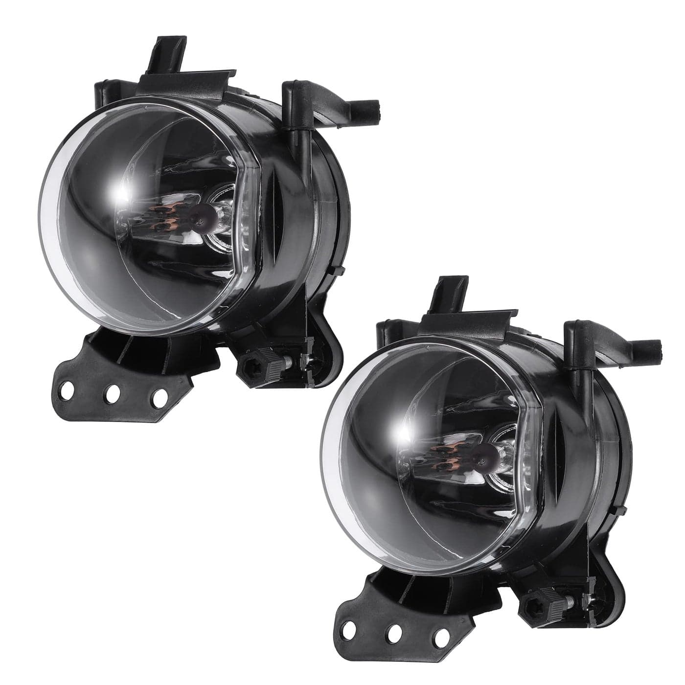 X AUTOHAUX 1 Pair Driving Fog Lights Assembly with Bulbs 63176910791 63176910792 Left Right Fog Lamp with Clear Lens for BMW 5 Series 3 Series
