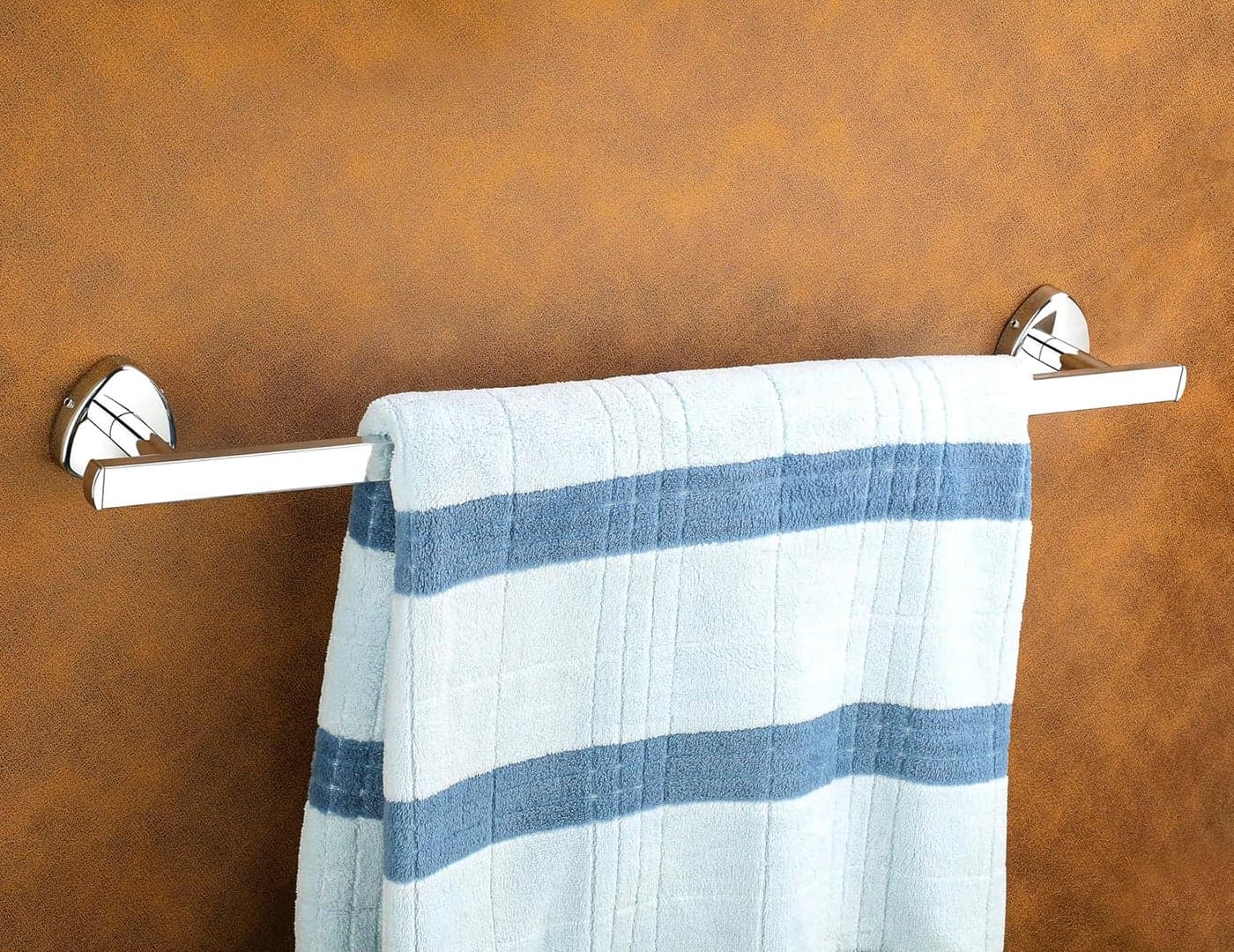 iSTAR Stainless Steel Towel Hanger for Bathroom | Towel Rod | Towel Bar Stand Bathroom Accessories, Chrome Finish, 24 Inch, Pack of 1